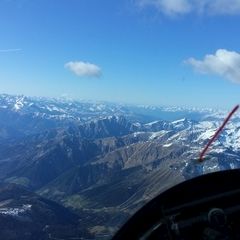 Flugwegposition um 14:56:32: Aufgenommen in der Nähe von Franzensfeste, Bozen, Italien in 3826 Meter